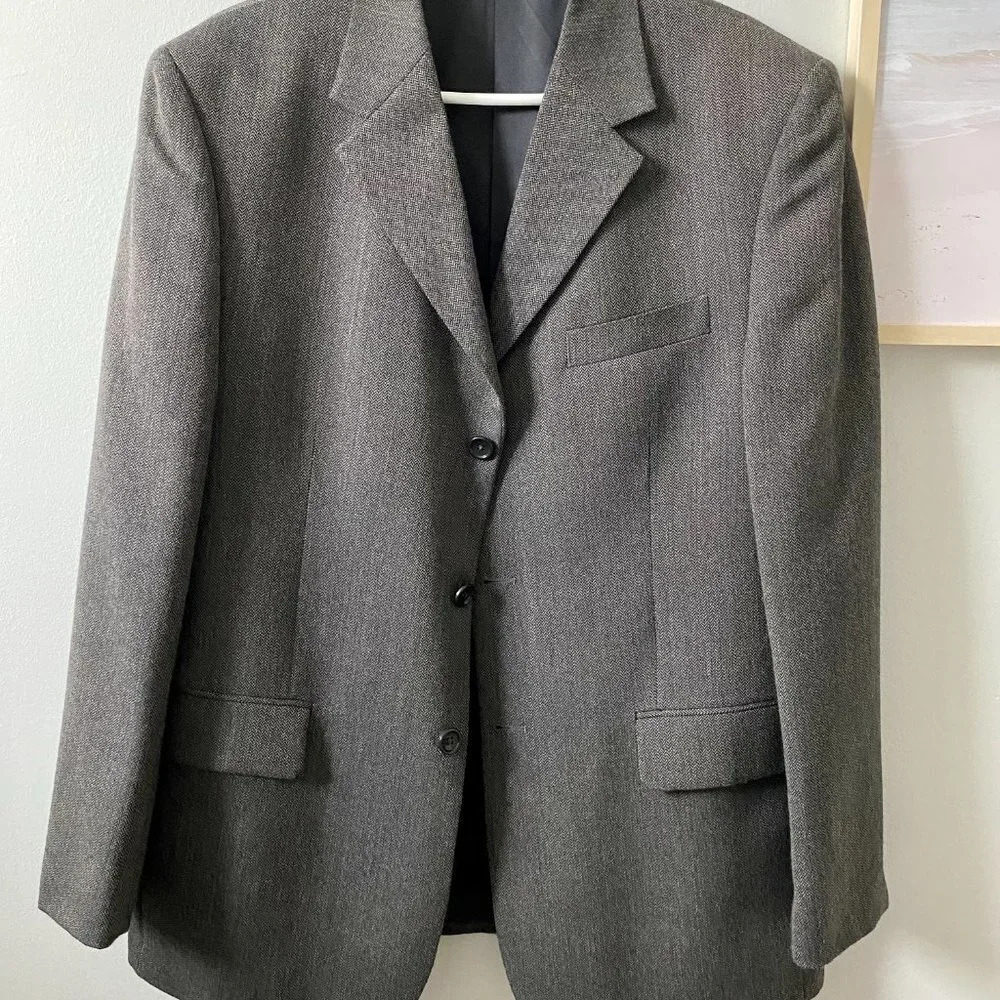 Men's'  Gray Britches Wool Sport Coat/Blazer - 42R/107
